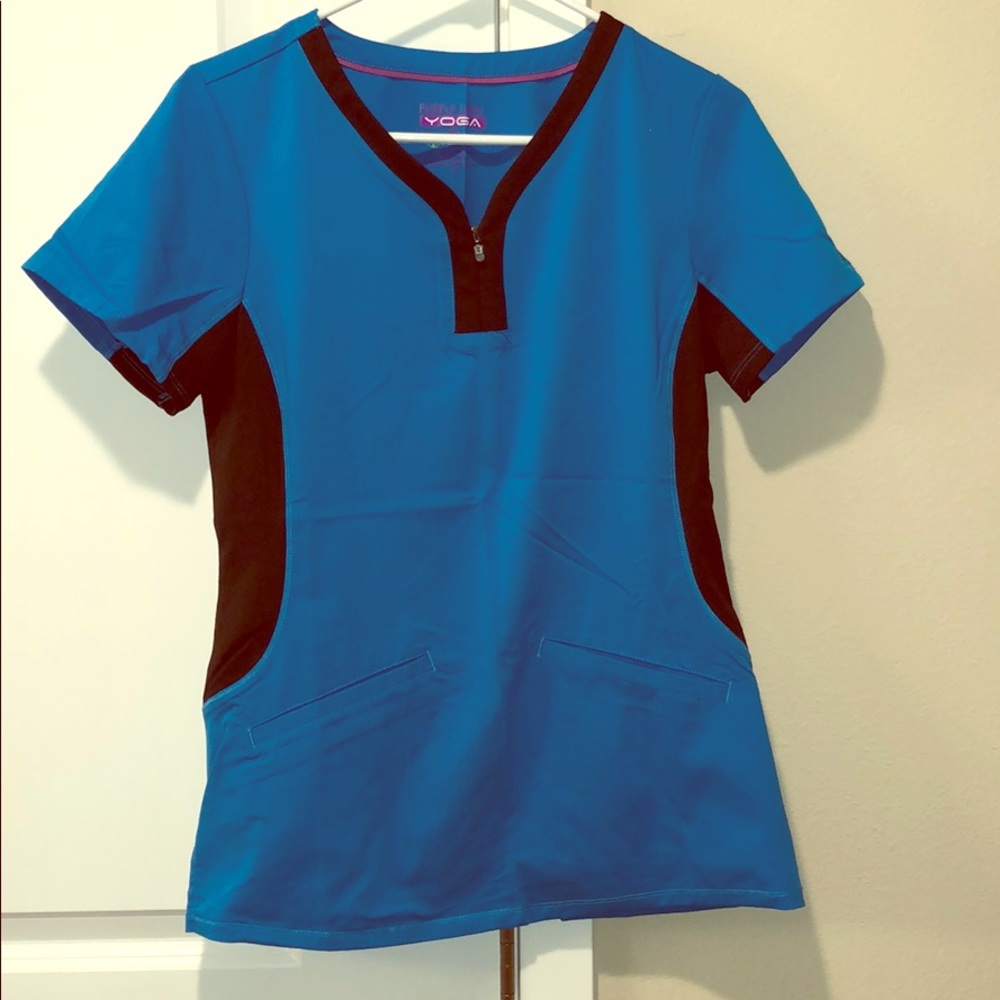 Purple label Yoga by Healing Hands Scrub Top